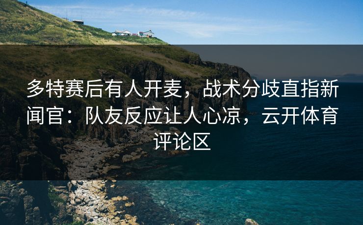 多特赛后有人开麦，战术分歧直指新闻官：队友反应让人心凉，云开体育评论区